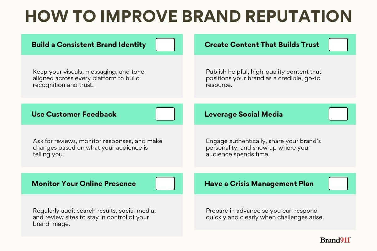 How to Improve Brand Reputation