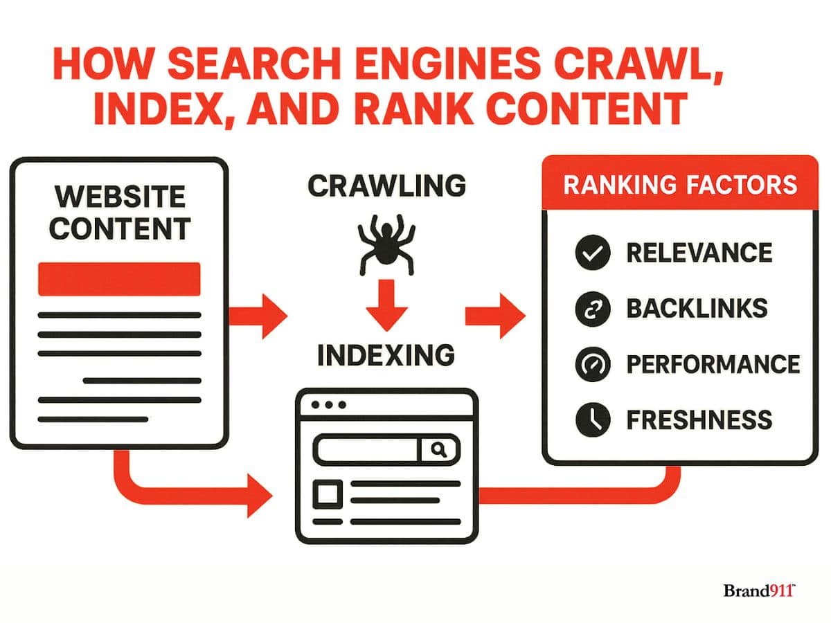 how search engines rank content